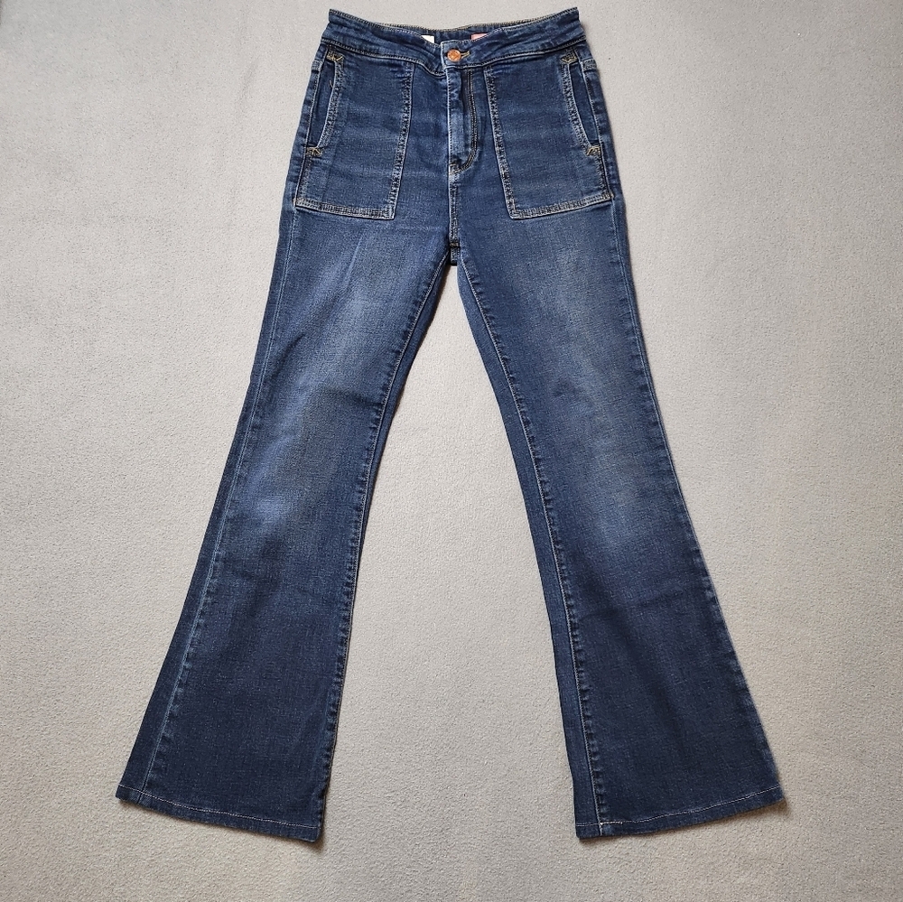 Anthropologie pilcro the icon flare jeans Sz 25